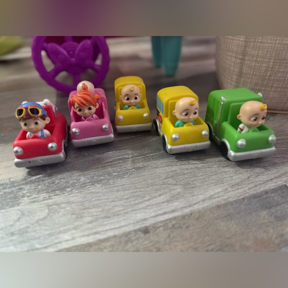Colorful Kids Toy Car Set with Characters